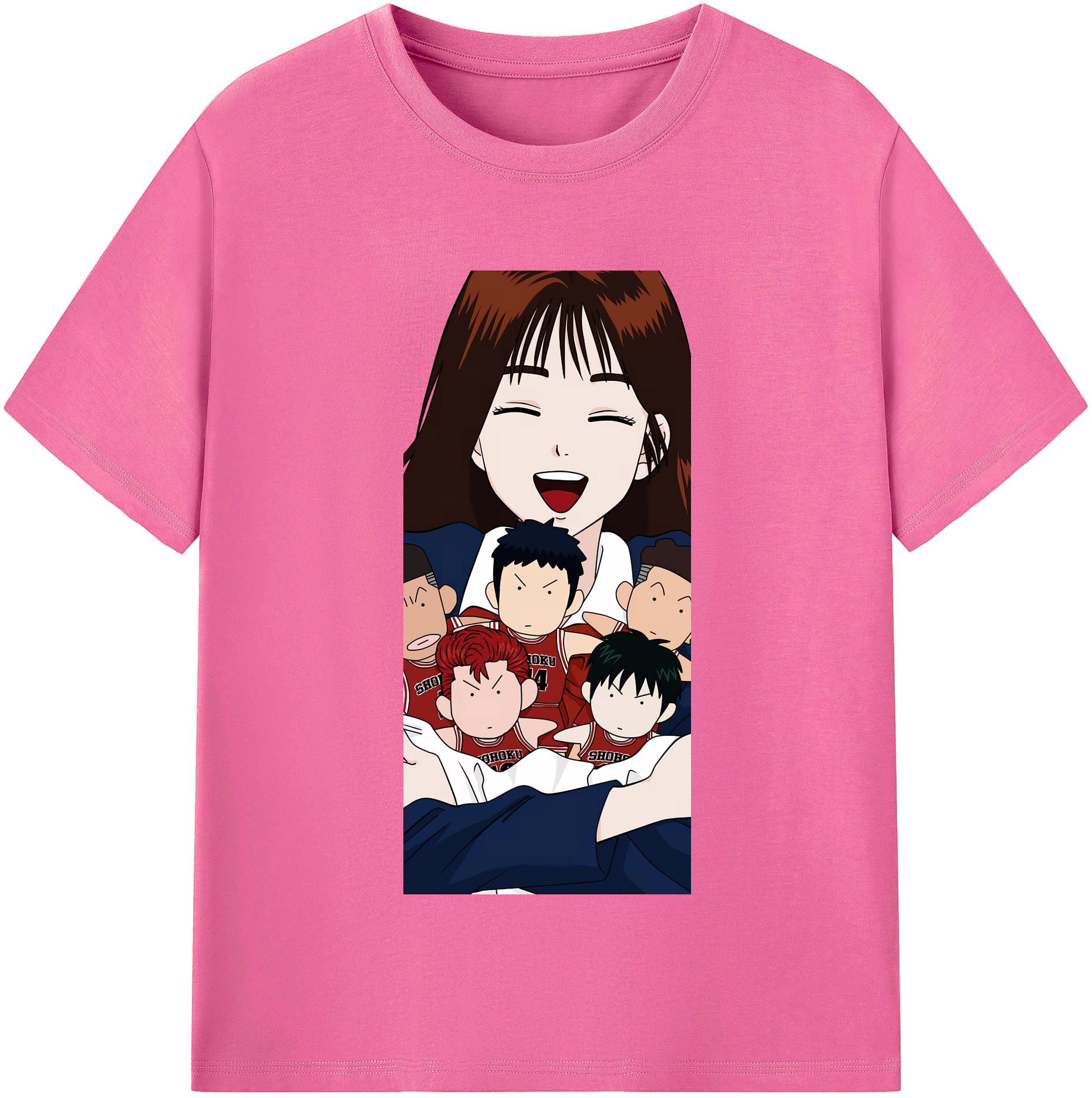 （画像用） SLAM DUNK／スラムダンク レディースカジュアルプリントTシャツ（綿100％）